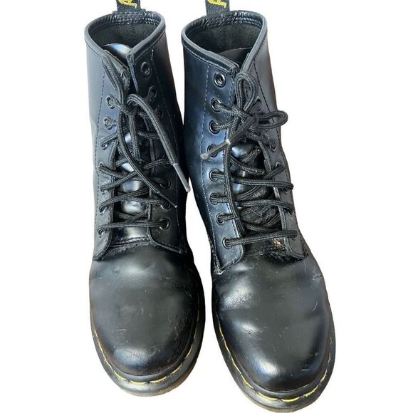 Dr Doc Martens Womens 7 Mens 6 Pascal Virginia 8-Eye Hipster Boot Black AirWair - Picture 8 of 11